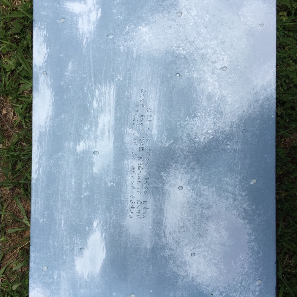 Textured acrylic painting